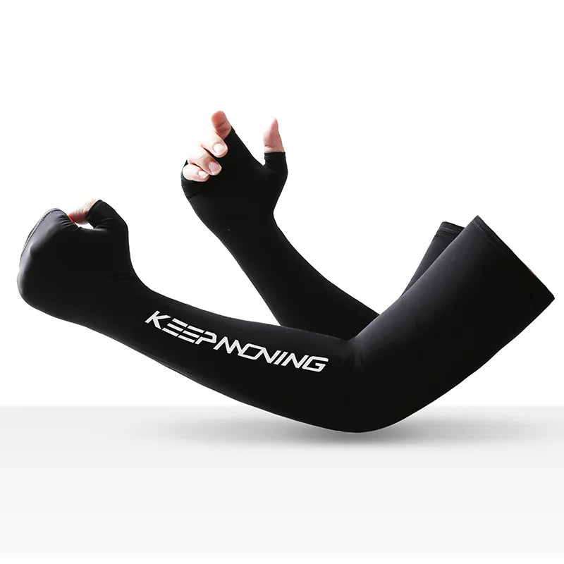 Ice Silk Arm Sleeves –UV Sun Protection for Men & Women Outdoor Sports