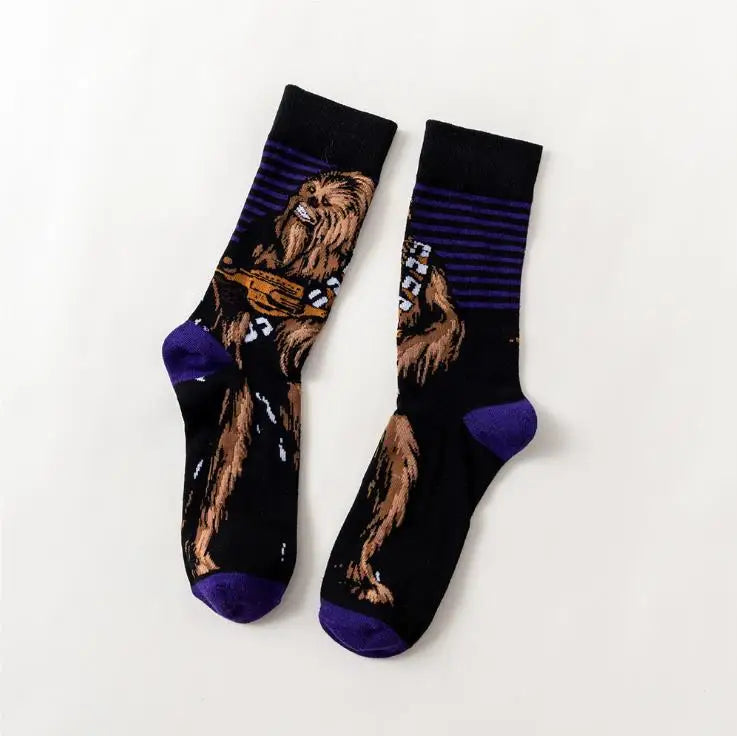 Star Wars Yoda R2-D2 Cosplay Socks Pair