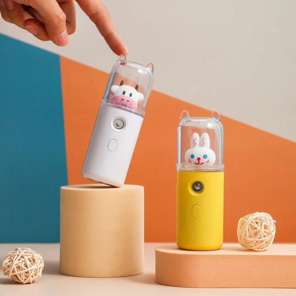 Cute Cow USB Nano Mist Sprayer & Humidifier for Skin Hydration