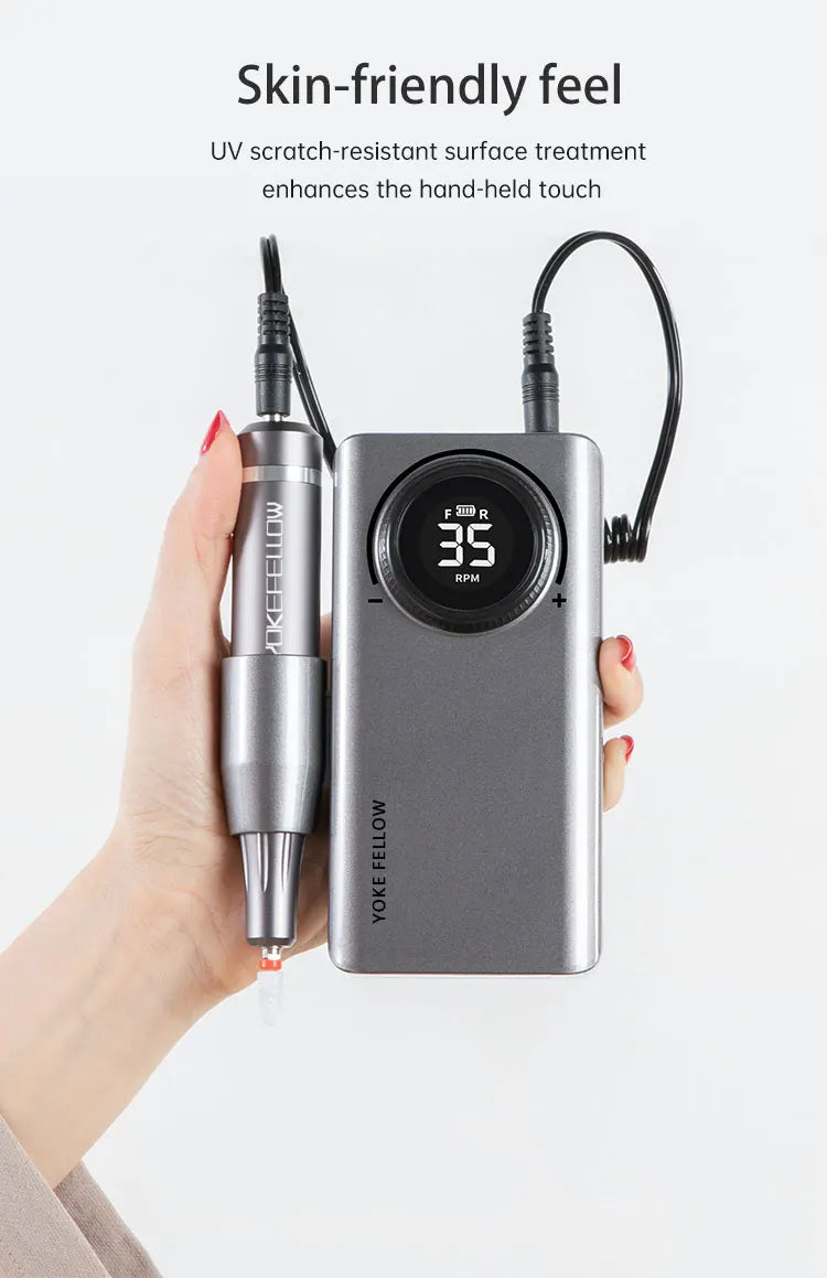 35000RPM Electric Nail Drill – Rechargeable Manicure Gel Polisher