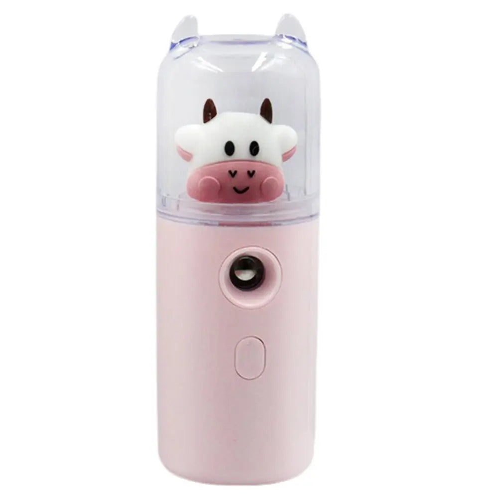 Cute Cow USB Nano Mist Sprayer & Humidifier for Skin Hydration