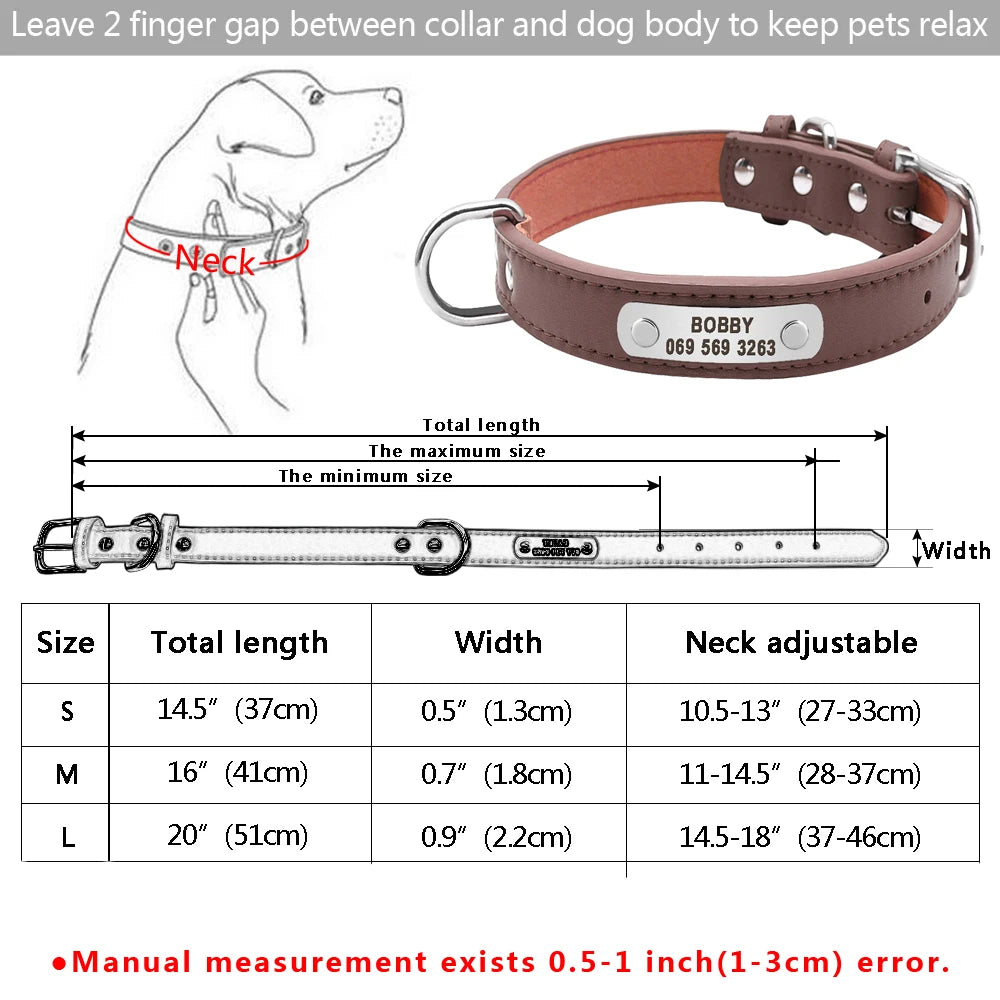 Custom Leather Pet Collar – Engraved Rhinestone Dog Collar