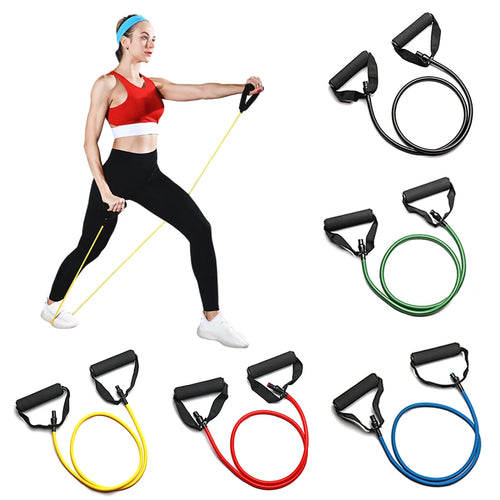 5-Level Resistance Bands with Handles – Fitness & Strength Set