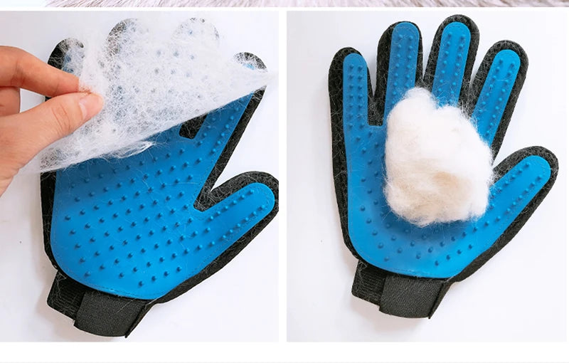 Pet Grooming Glove – Deshedding Brush & Bath Massage Tool for Cats & Dogs