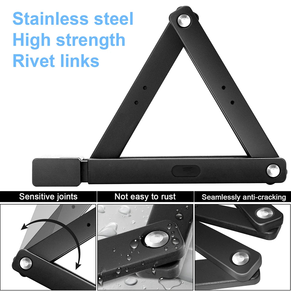 Foldable Bicycle Lock – High Security Anti-Theft Bike Accessory