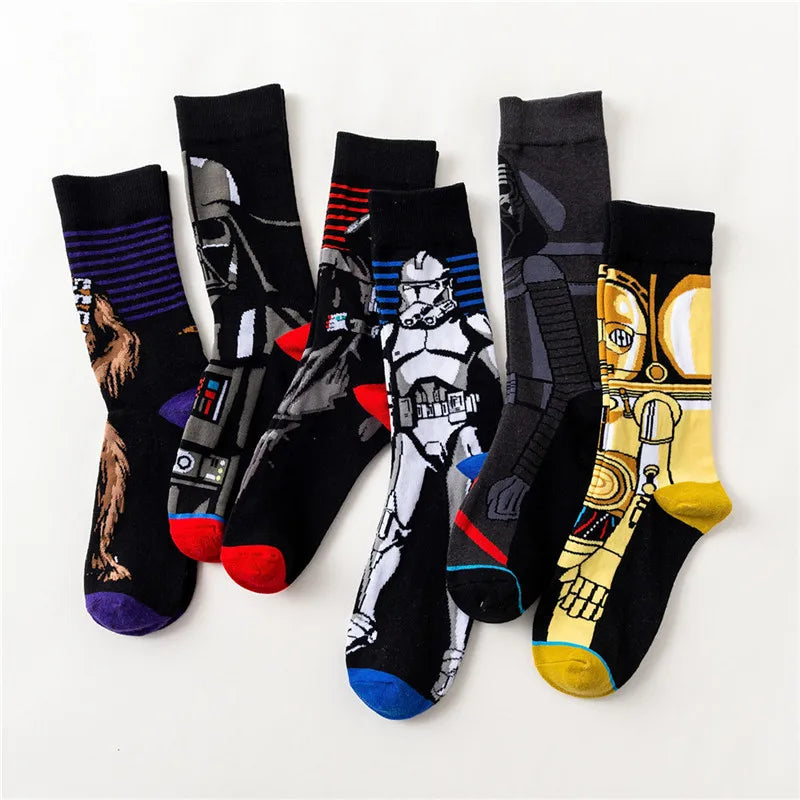 Star Wars Yoda R2-D2 Cosplay Socks Pair