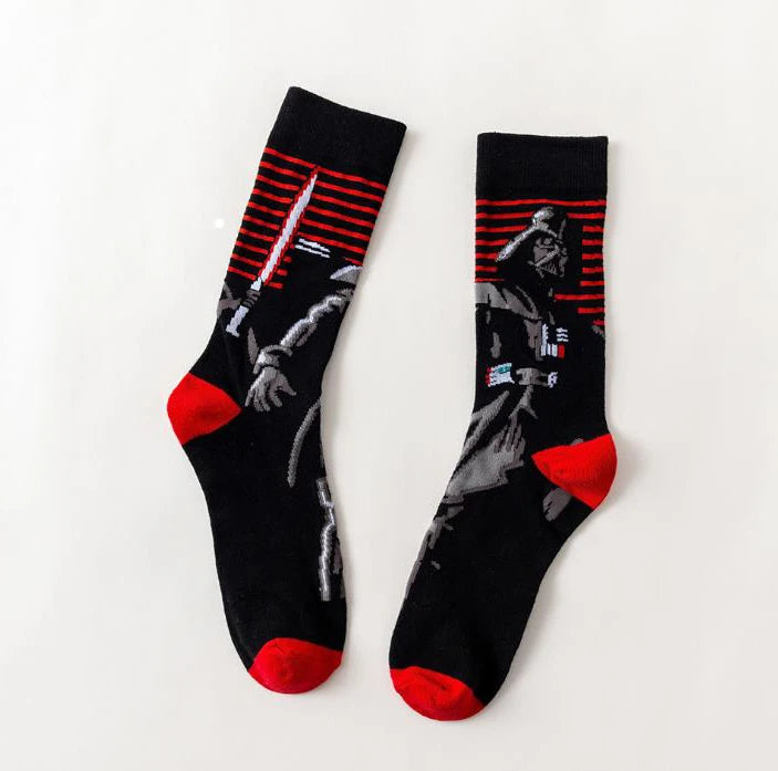 Star Wars Yoda R2-D2 Cosplay Socks Pair