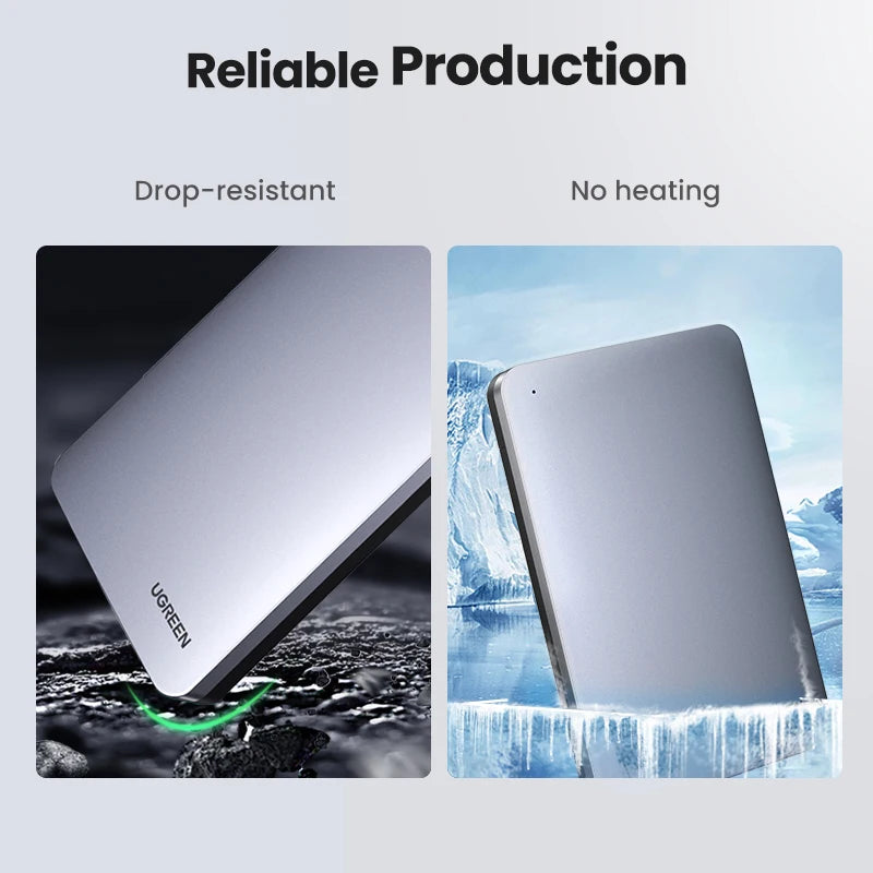 2.5" SATA to USB-C 3.1 Gen 2 HDD SSD Enclosure Aluminum Case
