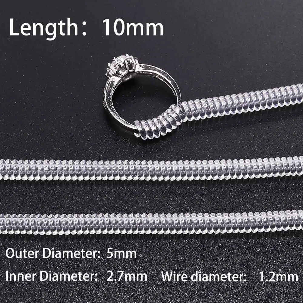 4pcs Ring Size Adjuster – Spiral Coil Guard for Loose Rings