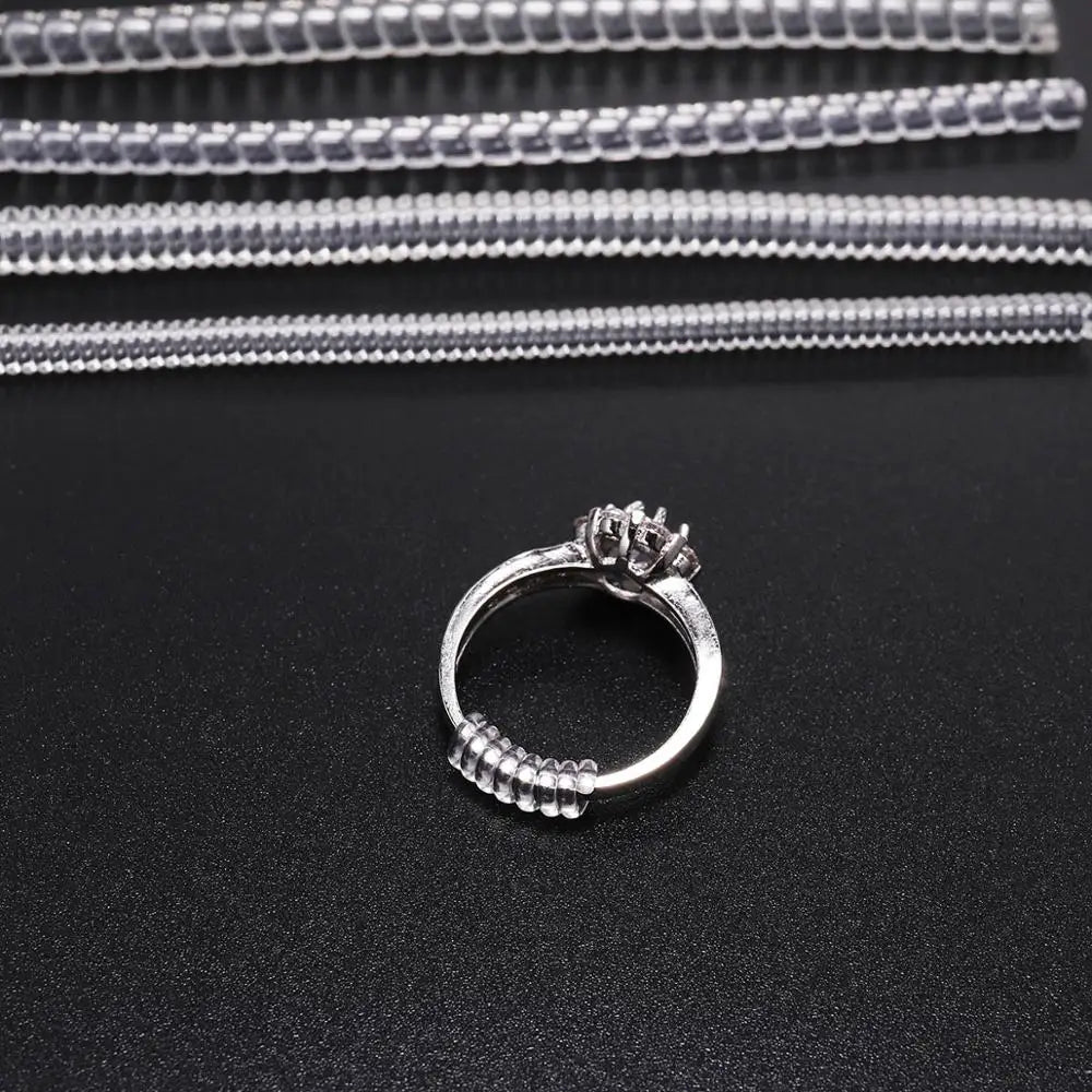 4pcs Ring Size Adjuster – Spiral Coil Guard for Loose Rings
