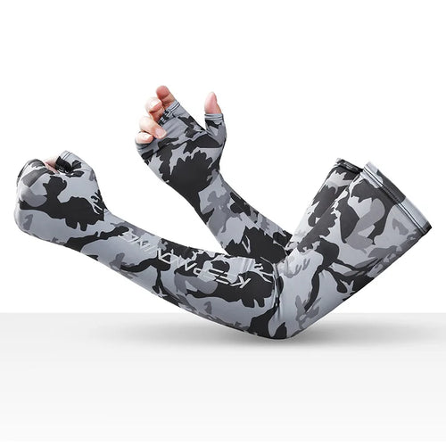 Ice Silk Arm Sleeves –UV Sun Protection for Men & Women Outdoor Sports