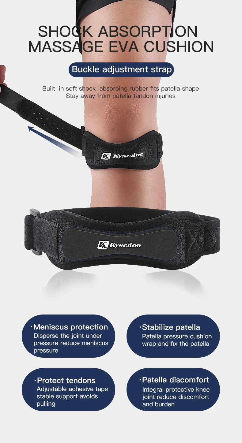 Patellar Tendon Knee Strap – Adjustable Support Brace for Sports