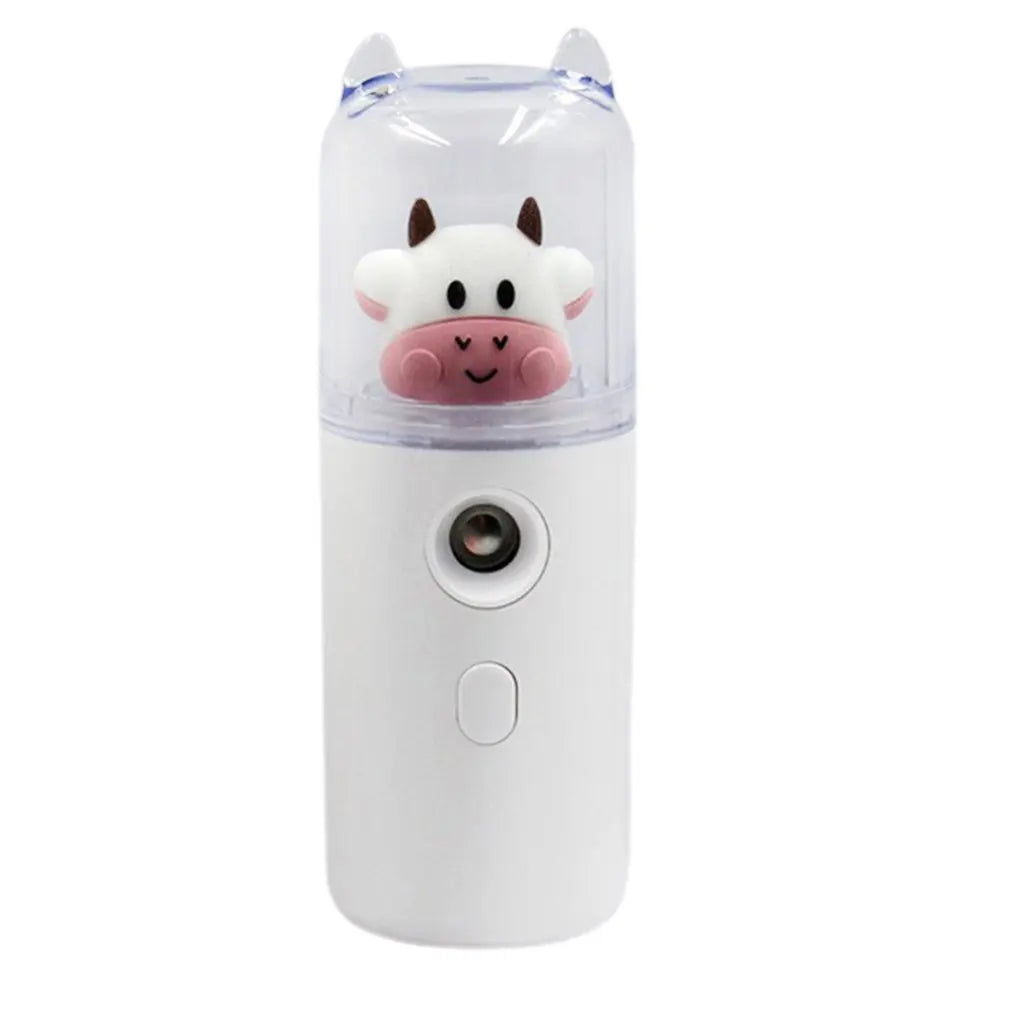 Cute Cow USB Nano Mist Sprayer & Humidifier for Skin Hydration
