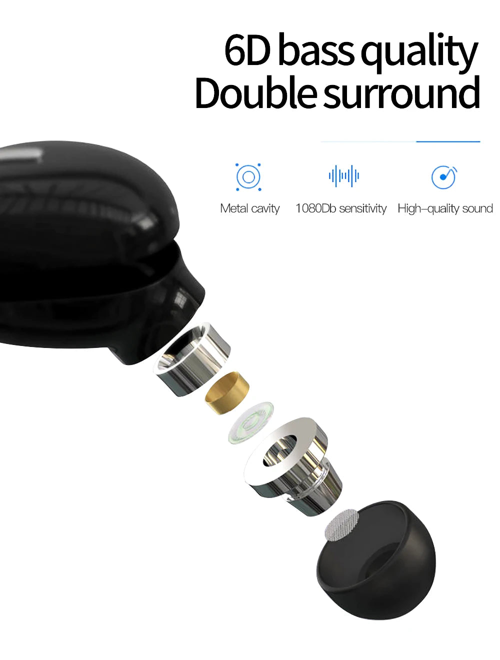 X9 Wireless Earphones Bluetooth 5.0 with Mic
