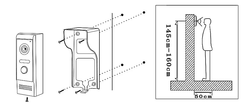 700TVL Waterproof Video Doorbell – Intercom & IR Night Vision