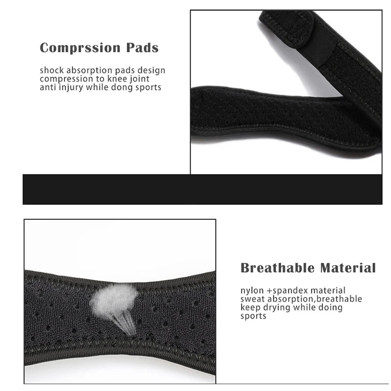 Patellar Tendon Knee Strap – Adjustable Support Brace for Sports