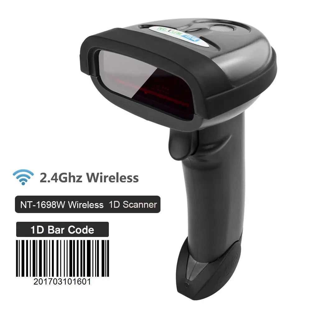 Wireless Handheld Barcode Scanner & Bluetooth 1D/2D QR Reader