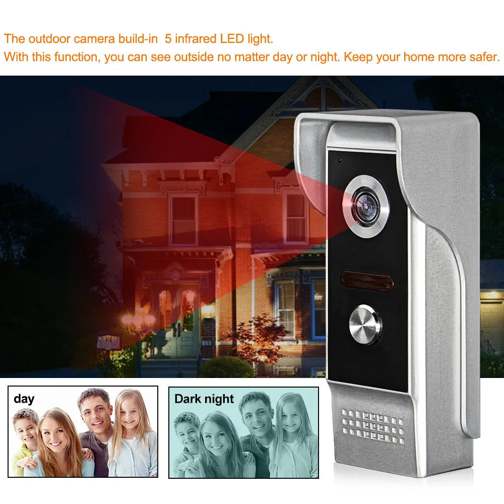 700TVL Waterproof Video Doorbell – Intercom & IR Night Vision