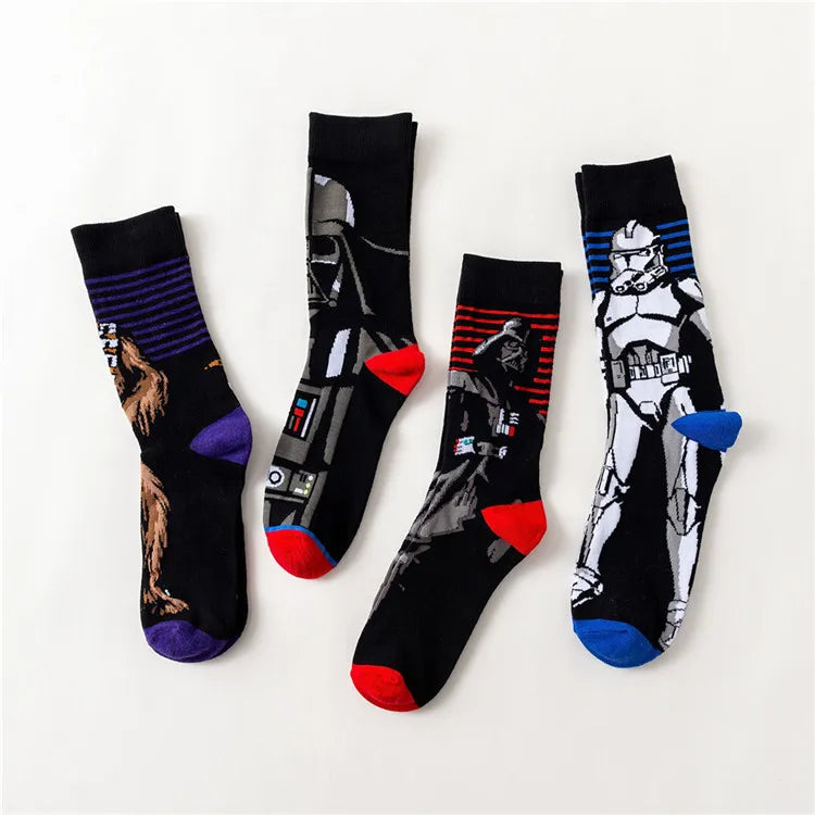 Star Wars Yoda R2-D2 Cosplay Socks Pair