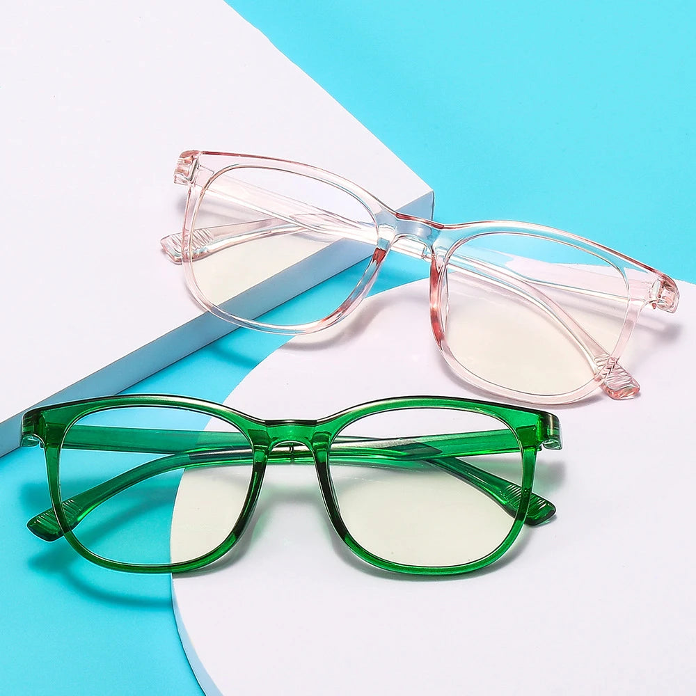 Transparent Blue Light Glasses – Square Frame Eyewear for All