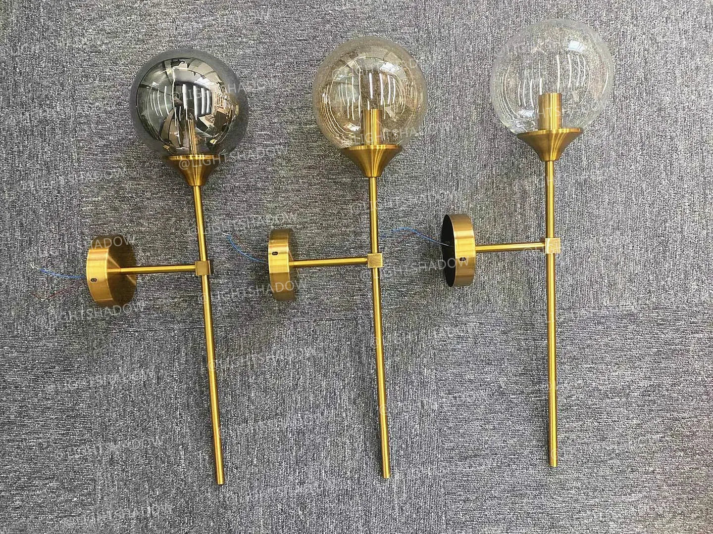 Modern Glass Wall Lamp – Golden Round Nordic Sconce Light