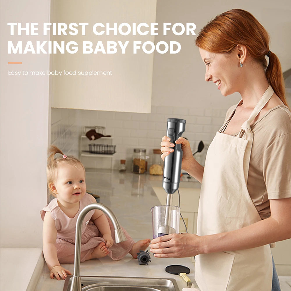 1000W 4-in-1 Hand Immersion Blender with Stainless Steel Stick