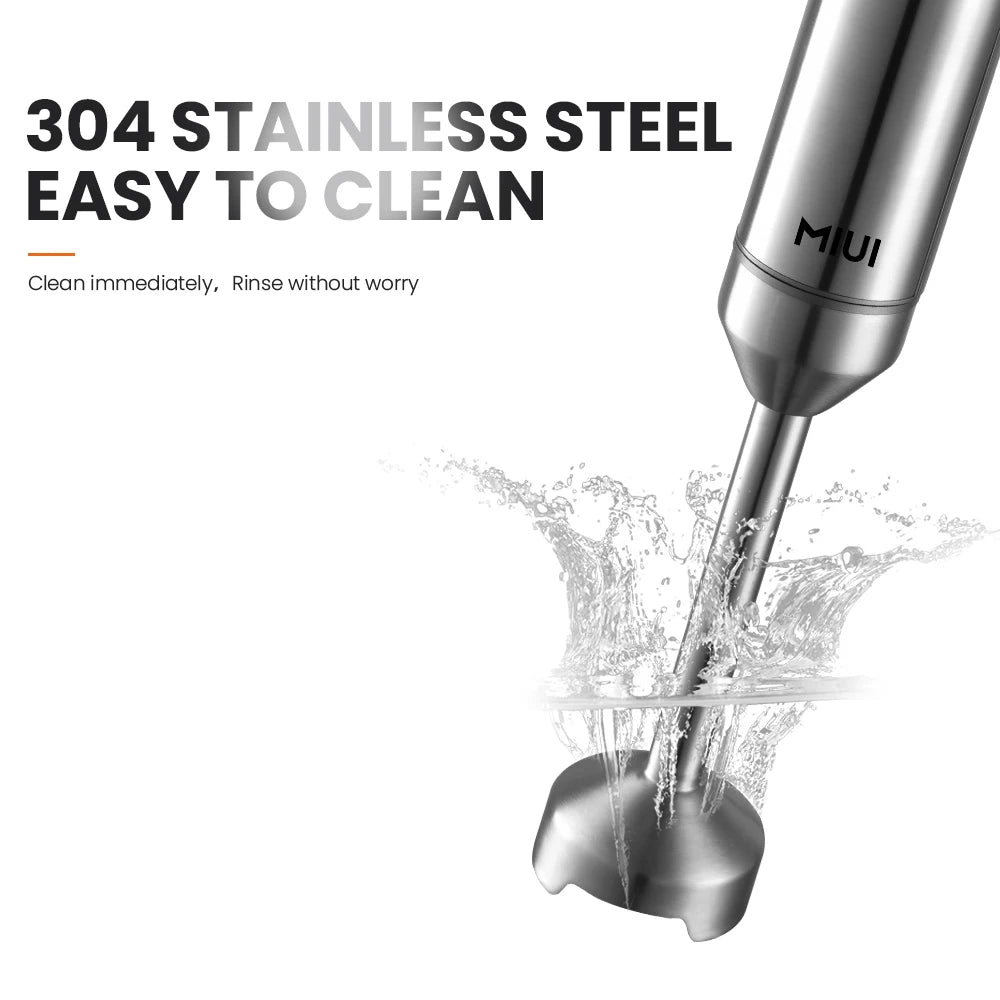 1000W 4-in-1 Hand Immersion Blender with Stainless Steel Stick