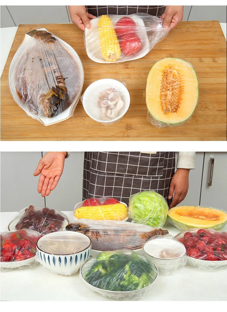Elastic Food Covers for Bowls – Reusable Plastic Wrap Lids