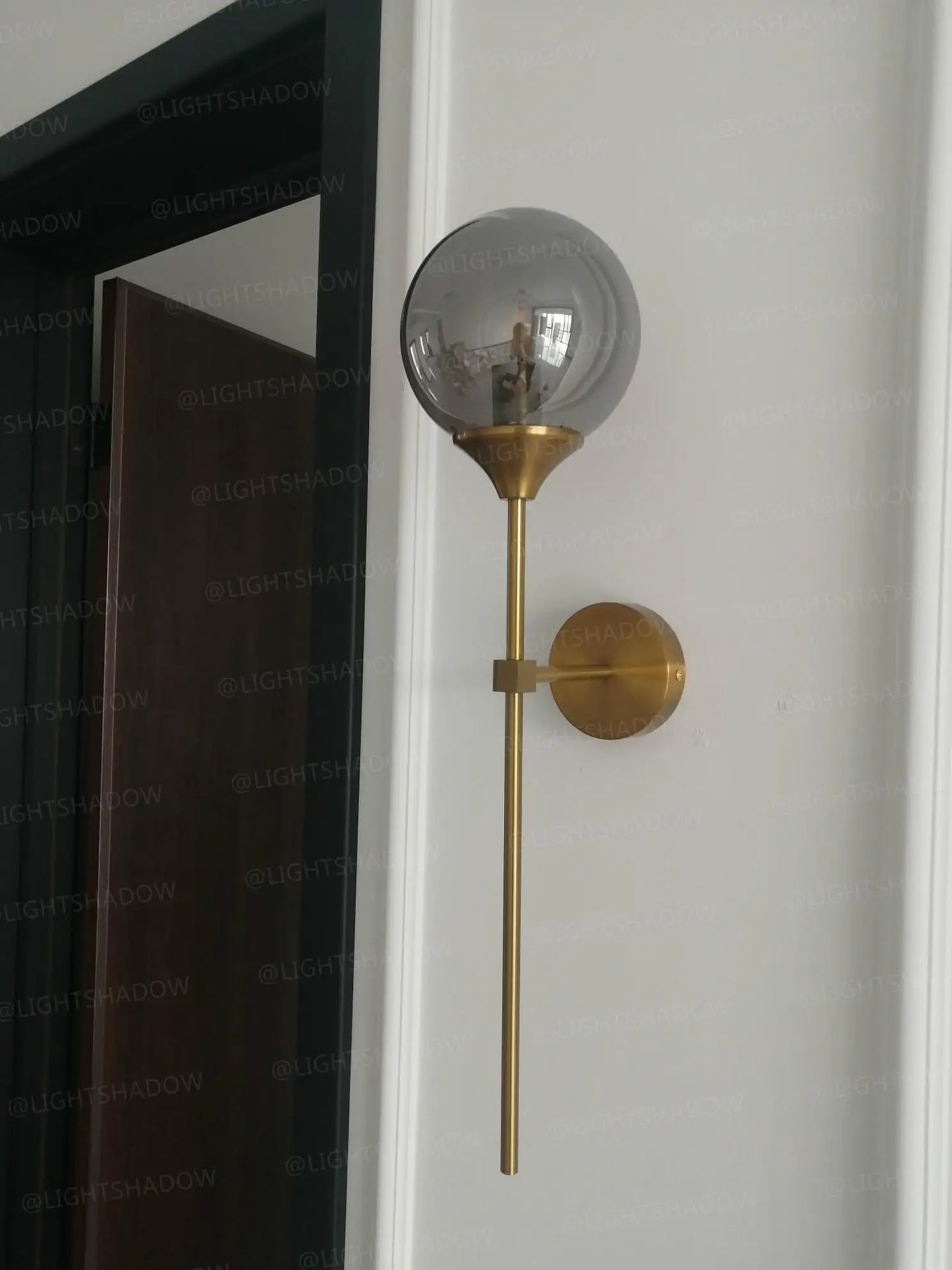 Modern Glass Wall Lamp – Golden Round Nordic Sconce Light