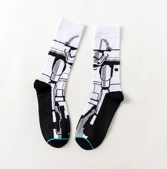 Star Wars Yoda R2-D2 Cosplay Socks Pair