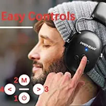 Bluetooth 5.0 Earmuffs – Noise Reduction Safety Headphones