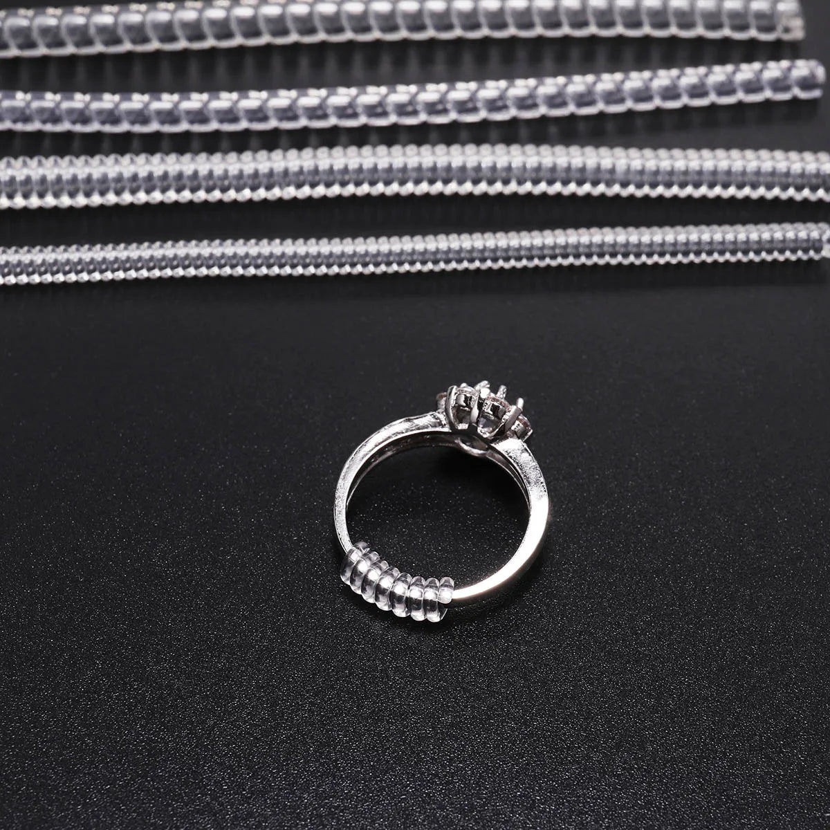 4pcs Ring Size Adjuster – Spiral Coil Guard for Loose Rings