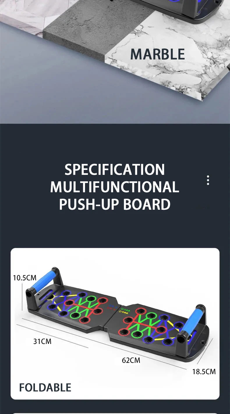 Portable Push-Up Board Set–Foldable Fitness Bar for Full Body Training