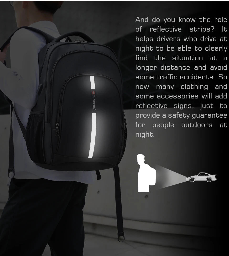 Cartmela Anti-Theft Laptop Backpack for Men