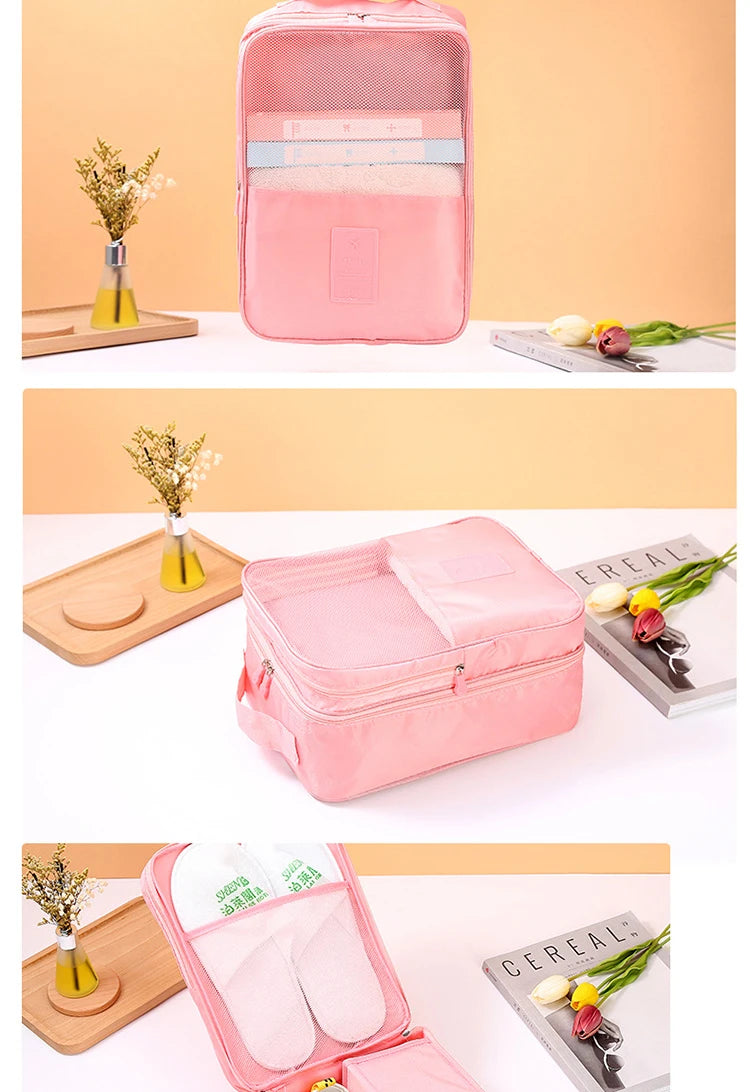 Portable Travel Shoe Bag – Multifunctional Organizer for Clothes & Shoes