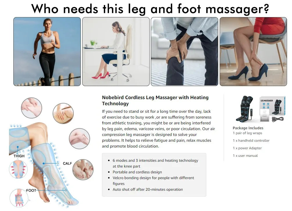 Cartmela Foot & Leg Air Compression Massager