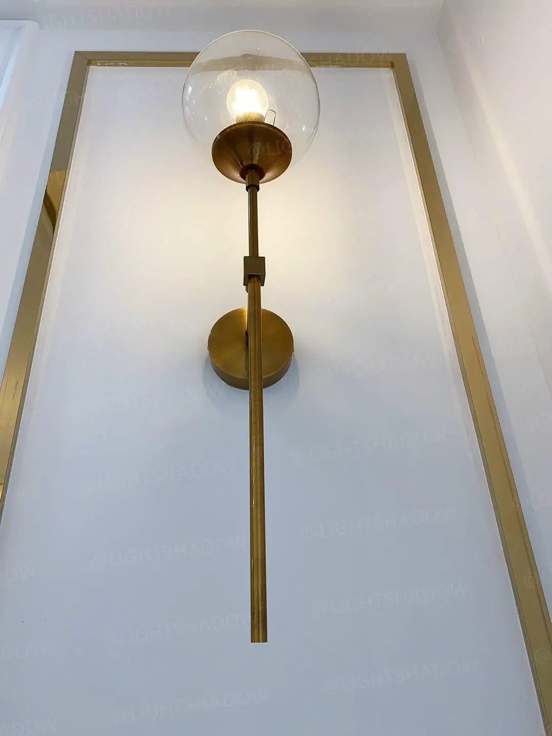 Modern Glass Wall Lamp – Golden Round Nordic Sconce Light