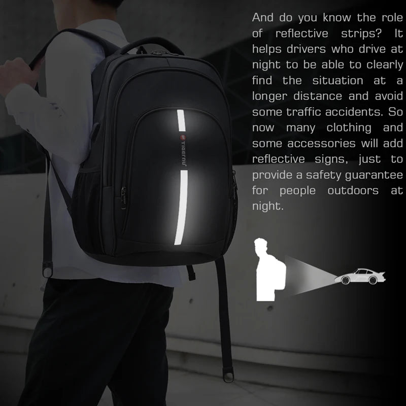 Cartmela Anti-Theft Laptop Backpack for Men