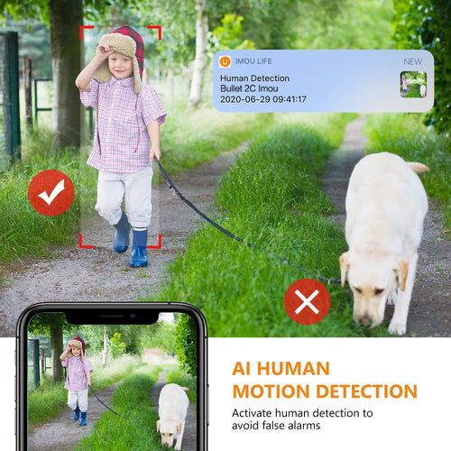 4MP Outdoor WiFi Bullet Camera – Weatherproof & AI Detection