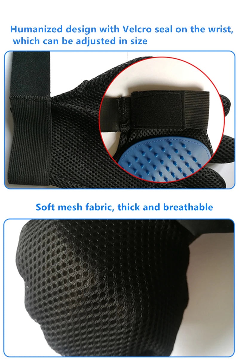 Pet Grooming Glove – Deshedding Brush & Bath Massage Tool for Cats & Dogs