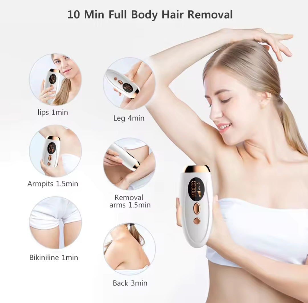 IPL Laser Hair Removal Device – 990,000 Flashes, Painless & Safe