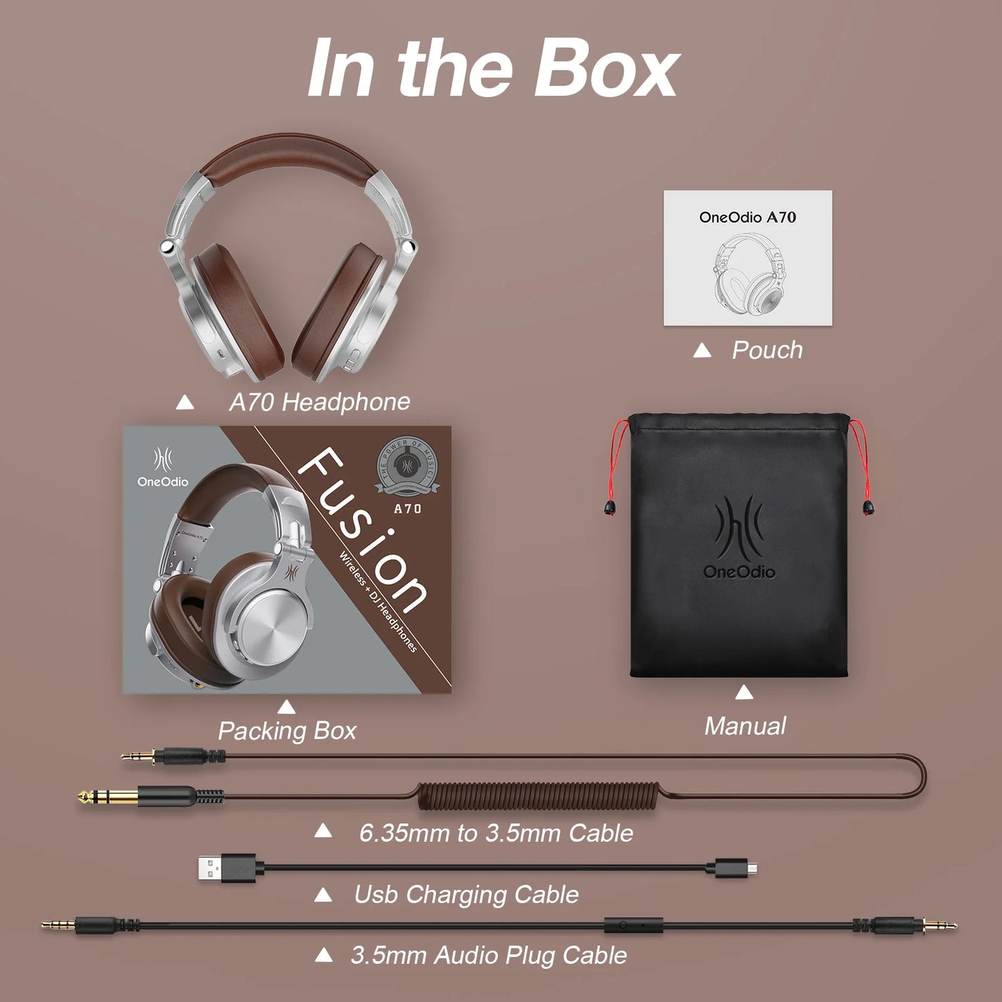 Wired & Wireless Bluetooth 5.2 Over-Ear Headphones with Mic