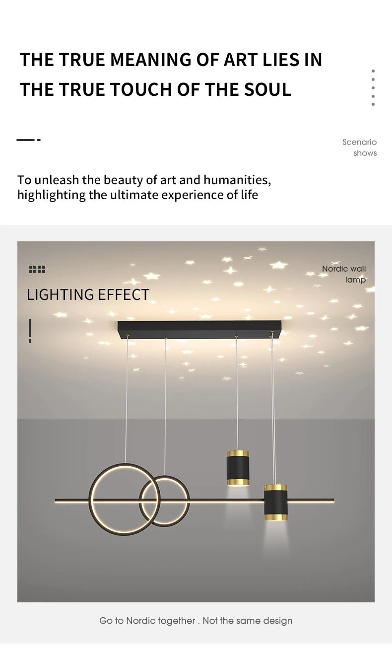 100cm Modern LED Pendant Light – Long Strip Dining Table Fixture