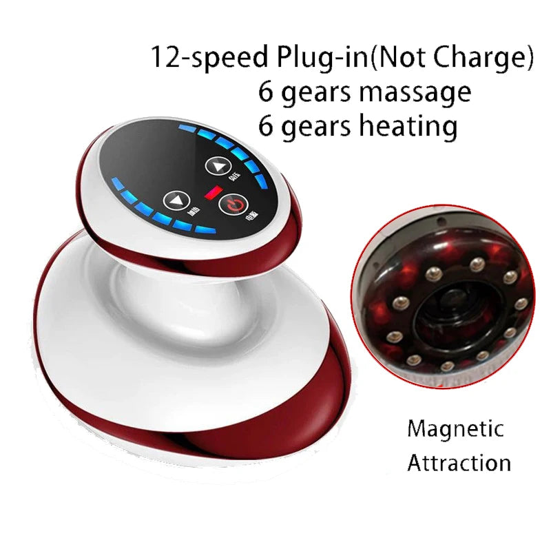 Electric Guasha Cupping Massager – Vacuum Heating Anti-Cellulite Tool