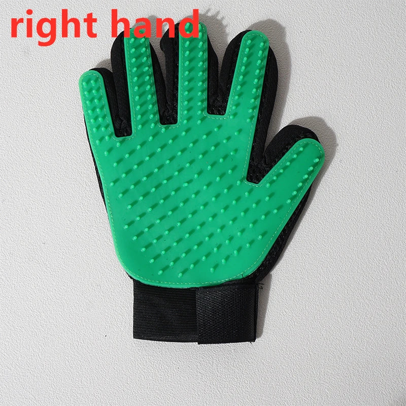 Pet Grooming Glove – Deshedding Brush & Bath Massage Tool for Cats & Dogs
