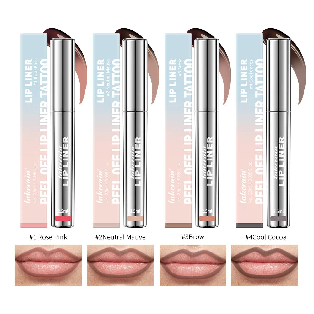 Peel-Off Lip Tint – Waterproof Matte Lip Stain & Contour Liner