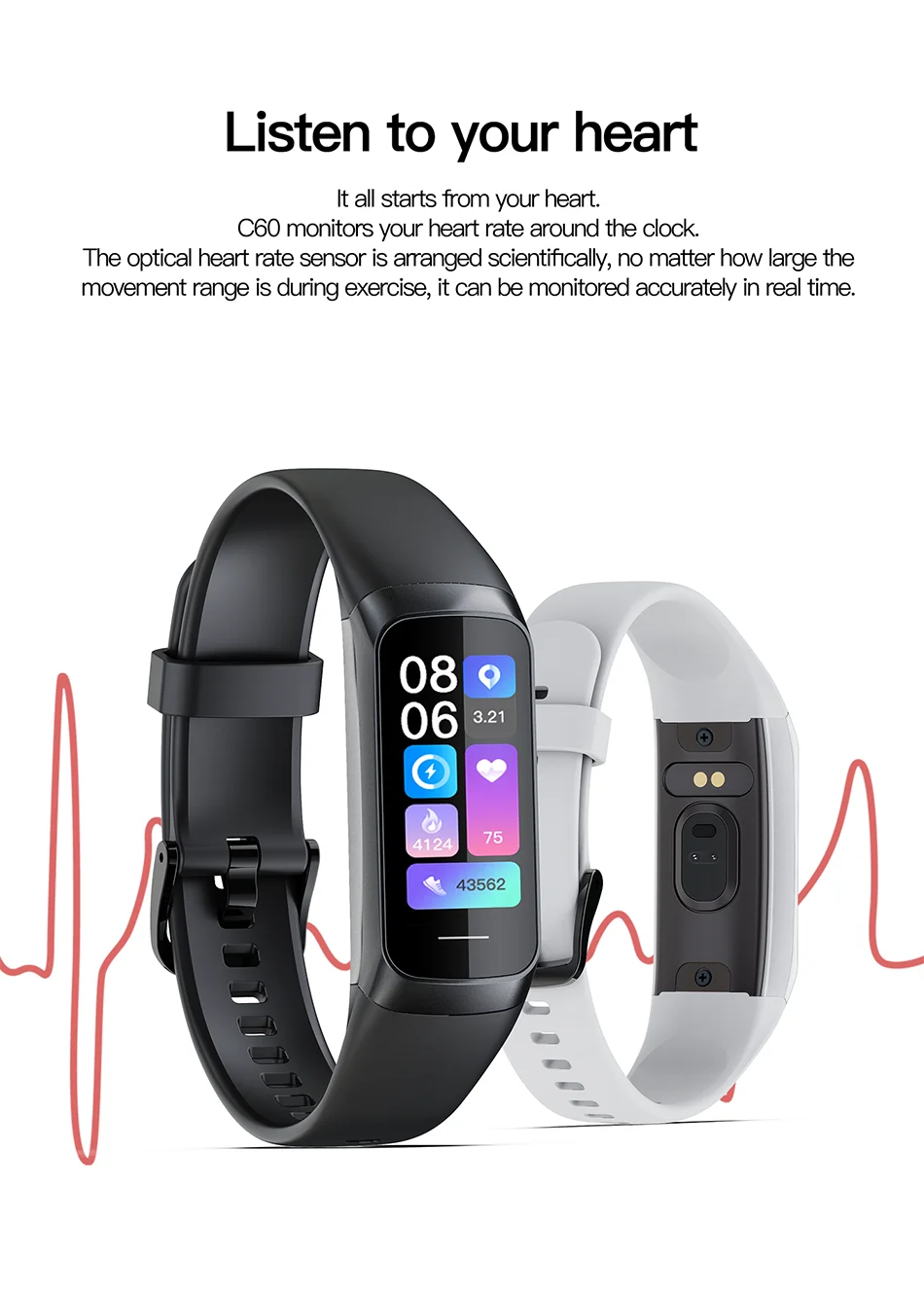 Cartmela AMOLED Smart Watch for Men & Women