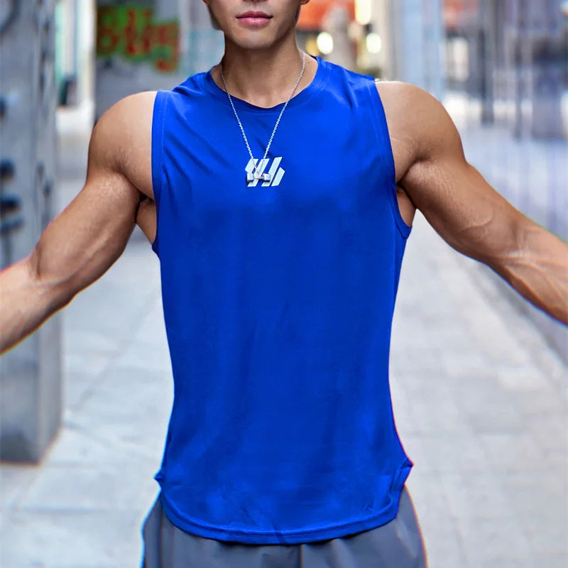 2024 New Summer Men's Gym Vest | Mesh Sleeveless Fitness Tank Top