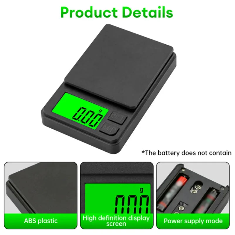 Precision Pocket Scale 1000g X 0.1g – Digital Scale for Food, Travel