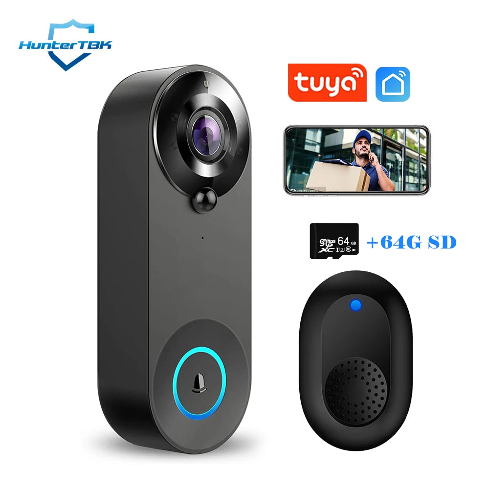 Cartmela 1080P WiFi Smart Video Doorbell | Wireless Home Security Camera